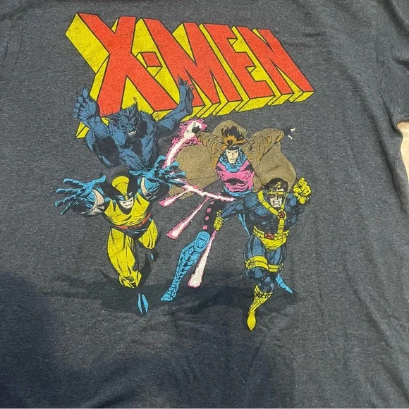 Marvel X-Men Navy Blue Graphic Tee NWOT - Picture 3 of 4